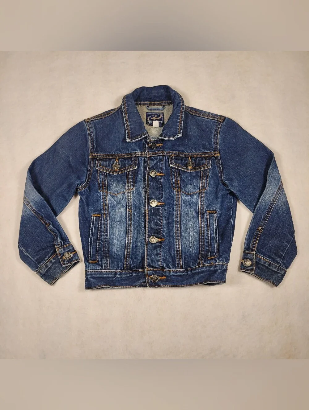 Roper Blue Denim Western Jacket Youth Boys Size Small